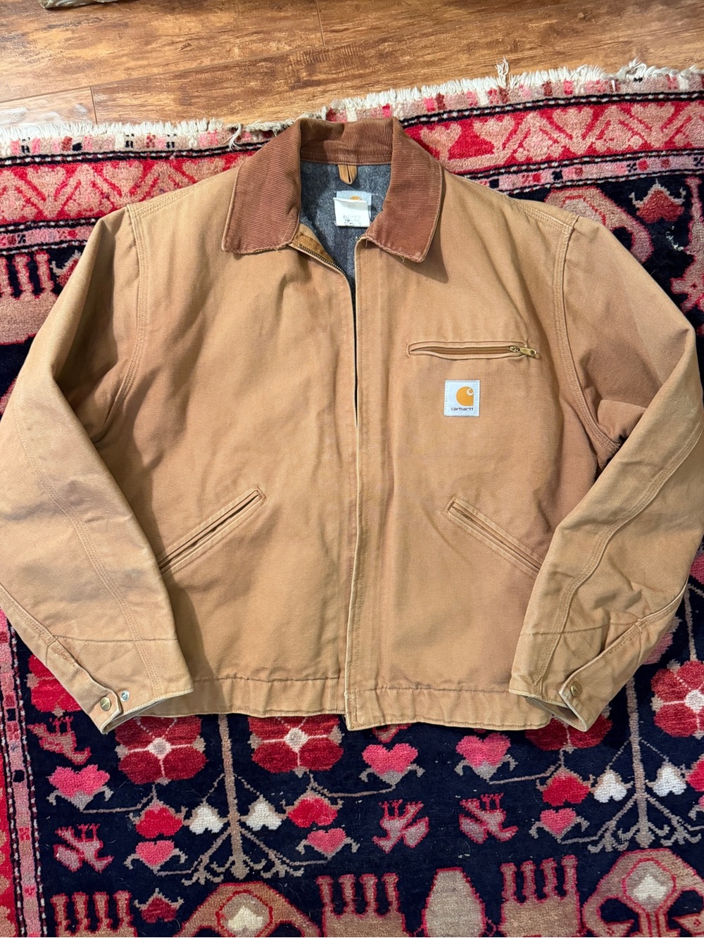 90s Tan Carhartt Detroit Work Jacket